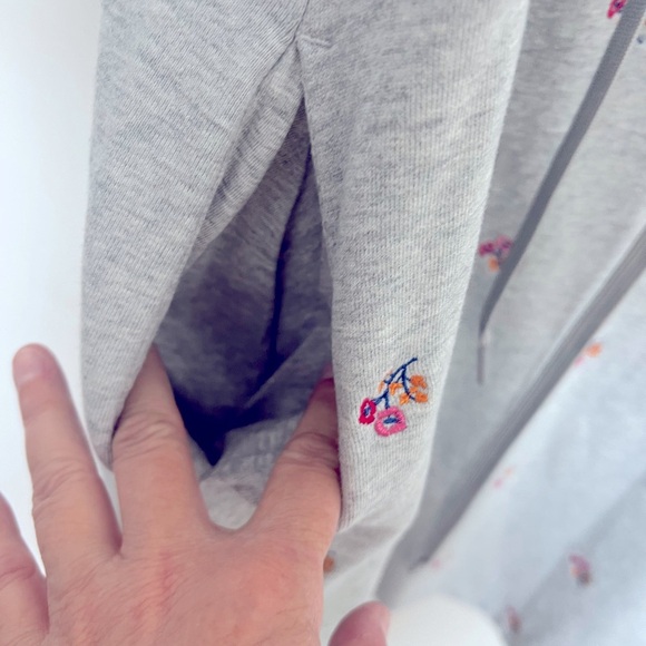 Draper James Gretchen Sweatshirt Dress in Embroidered Viola Cotton Size 1X - Picture 11 of 11